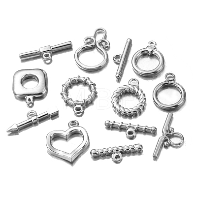 Stainless Steel Toggle Clasps PW-WG419A3-09-1