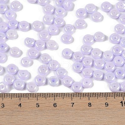 Opaque Colours Luster Glass Seed Beads SEED-P008-01C-10-1