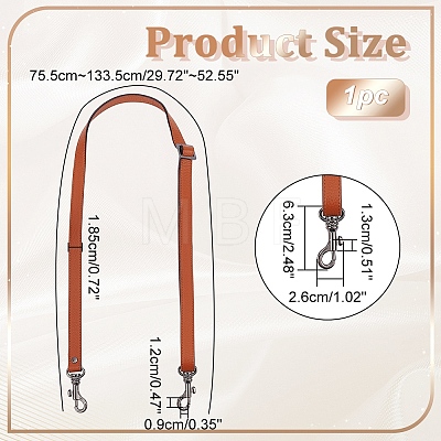 Leather Bag Strap PURS-WH0005-46B-02-1