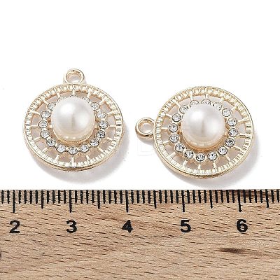 ABS Imitation Pearl Bead Pendants FIND-C042-01G-1