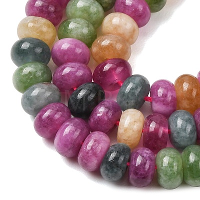 Natural White Jade Beads Strands G-E507-01-14-1