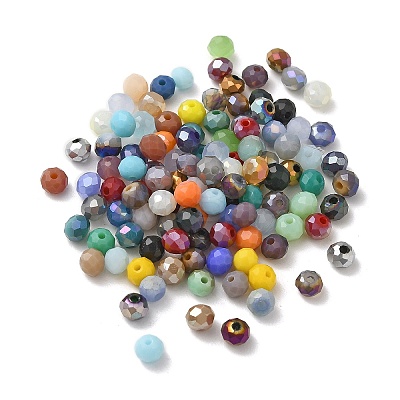 Electroplate Glass Beads GLAA-D020-01I-1
