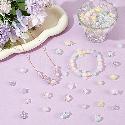 200Pcs 25 Styles Mixed Styles Acrylic Beads TACR-ME0001-10-1