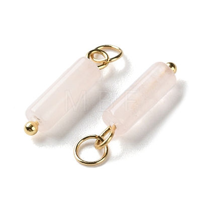 Natural Rose Quartz Pendants STAS-C120-01G-02-1