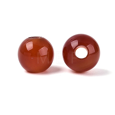 Natural Carnelian European Beads G-Q602-09C-02-1