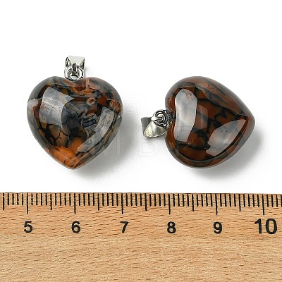 Natural Dragon Veins Agate Pendants G-F820-10A-21-1