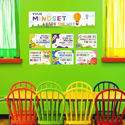 Paper Hanging Banner Classroom Decoration AJEW-WH0340-008-1