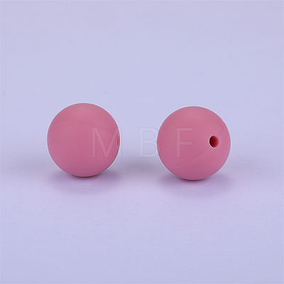 Round Silicone Focal Beads SI-JX0046A-78-1