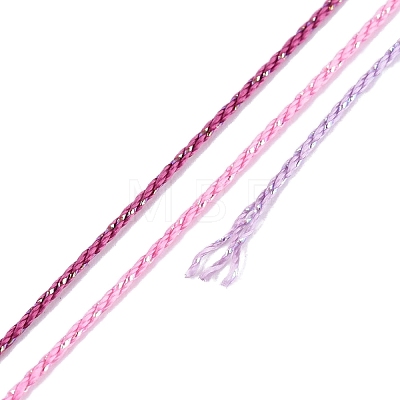 5 Rolls 9-Ply Braided Nylon Strings with Metallic Thread OCOR-Q062-01I-1