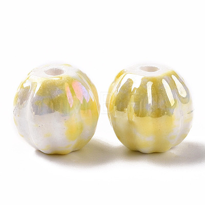 Handmade Pearlized Porcelain Beads X1-PORC-G010-02A-1