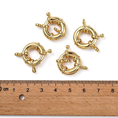 Rack Plating Brass Spring Ring Clasps KK-D399-A-G-NF-1