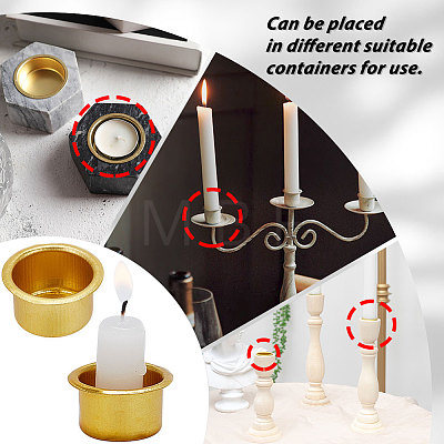 Aluminum Candle Cup AJEW-WH0299-98G-1