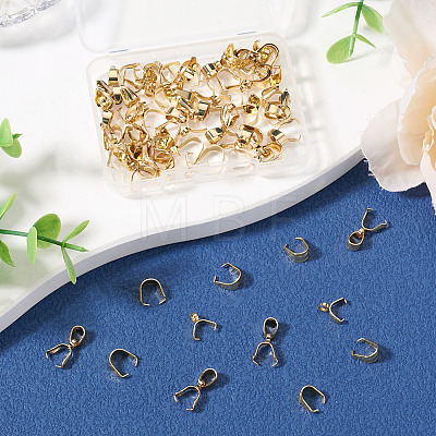 201 Stainless Steel Snap on Bails & Ice Pick Pinch Bails & Pendant Pinch Bails STAS-TA0006-34-1