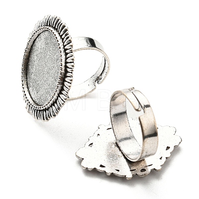 DIY Mixed Gemstone Adjustable Finger Ring Making Kits DIY-SZ0008-32-1