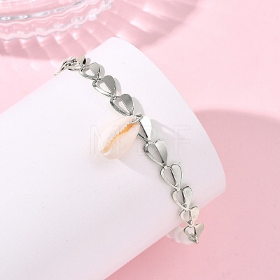 Shell & Seed Beads Bead Bracelets BJEW-JB14136-02-1