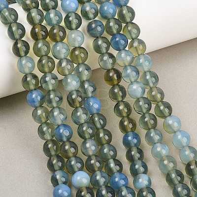 Handmade Lampwork Beads Strand LAMP-B056-8mm-19-1