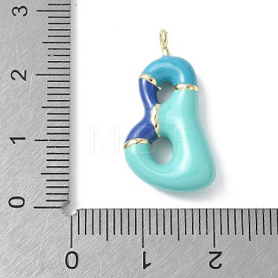 Brass Enamel Pendants KK-E093-03G-B-02-1