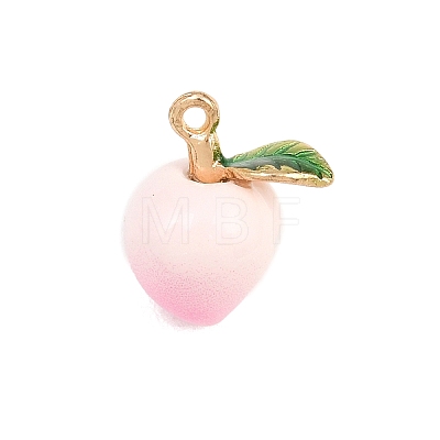 Fruit Alloy Enamel Pendants ENAM-P264-02D-G-1
