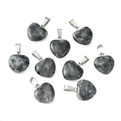 Natural Larvikite Goldstone Pendants X-G-Q371-14-1