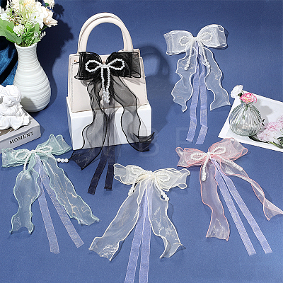 Bowknot Lace Brooches for Clothes JEWB-WH20014-06D-1
