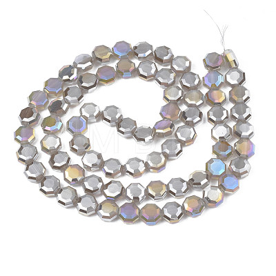 Electroplate Glass Beads Strands EGLA-N002-27-E01-1