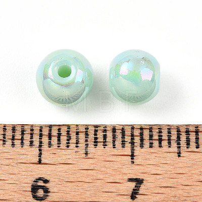 Electroplate Pearlized Glass Pearl Beads EGLA-T021-14A-04-1