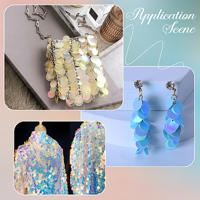 100G PVC Paillette/Sequin Pendants KY-CY0001-22-1