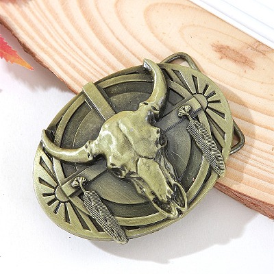 Tibetan Style Alloy Belt Buckle PW-WGC5640-01-1