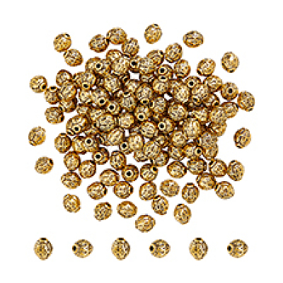 200Pcs Tibetan Style Alloy Beads TIBEB-PH0005-20AG-1