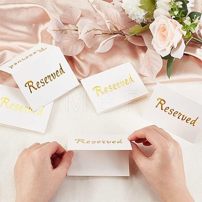 Coated Paper Reserved Signs DIY-WH0056-31-1