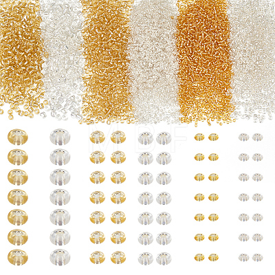 6 Styles 4144 Pcs Glass Seed Beads SEED-HY0001-19-1