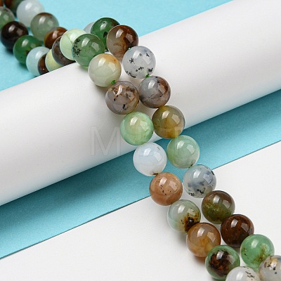 Natural Serpentine Beads Strands G-R494-A03-03-1