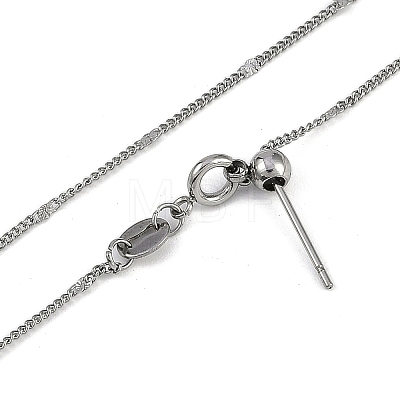 304 Stainless Steel Chain Necklaces NJEW-H042-03P-1