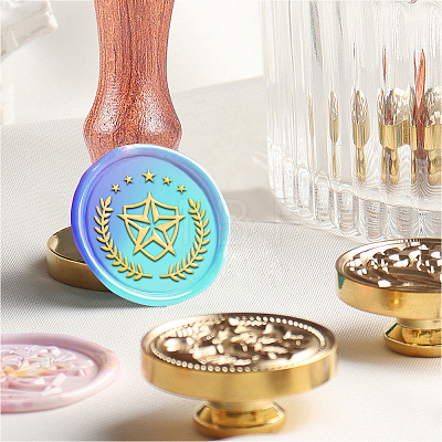 Wax Seal Stamp Set AJEW-WH0208-777-1
