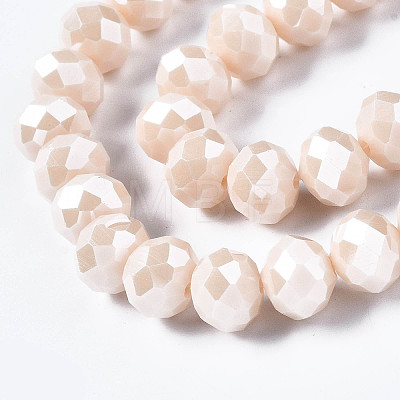 Electroplate Glass Beads Strands X-EGLA-A034-P2mm-A17-1