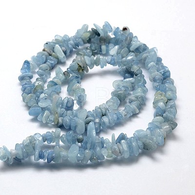 Natural Aquamarine Beads Strands X-G-F328-32-1