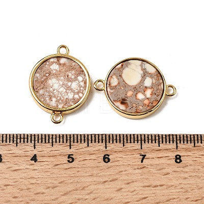 Natural Imperial Jasper Connector Charms G-A294-03A-G-1