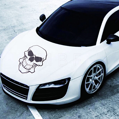 Waterproof Reflective Skull Head Car Sticker PH-DIY-G005-61-1