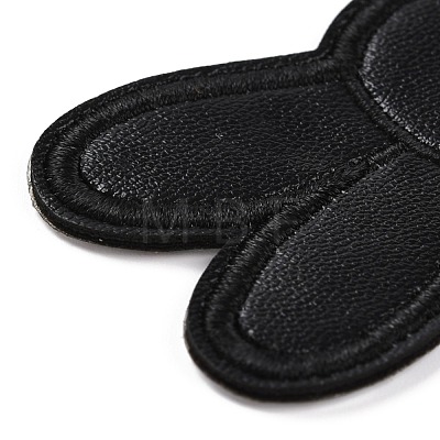 Computerized Embroidery Imitation Leather Self Adhesive Patches DIY-G031-01D-1