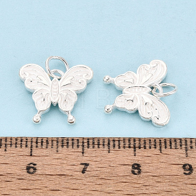 925 Sterling Silver Butterfly Charms STER-T009-01S-1