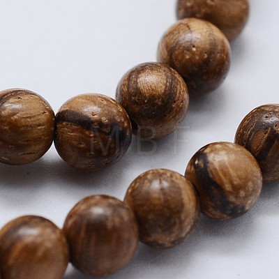 Natural Wood Beads Strands WOOD-F006-04-6mm-1
