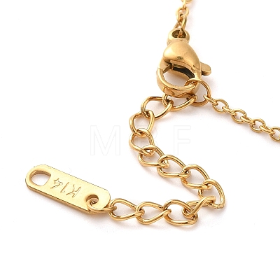 Vacuum Plating 304 Stainless Steel Pendant Necklaces NJEW-G125-04-1