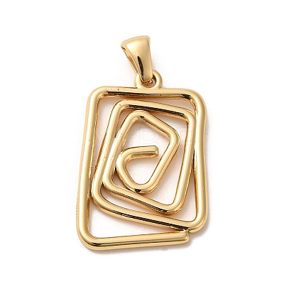 Golden Plated 304 Stainless Steel Pendants STAS-L272-004G-01-1