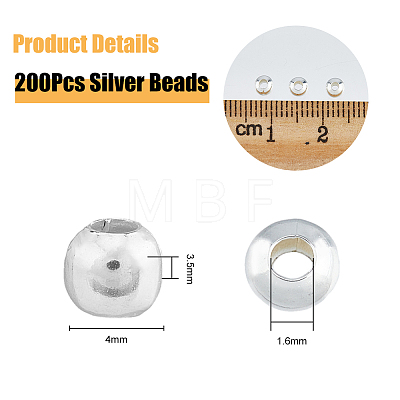 DICOSMETIC 200Pcs Brass Spacer Beads KK-DC0003-96-1