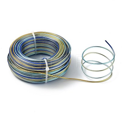 5 Segment Colors Round Aluminum Craft Wire AW-E002-2mm-B02-1