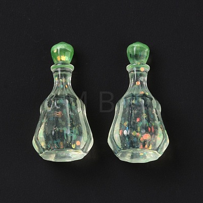 Dummy Bottle Transparent Resin Cabochon RESI-E025-06A-1
