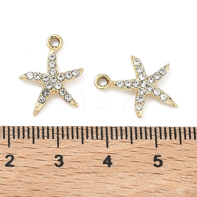 Alloy Rhinestone Pendants ALRI-D303-06G-1