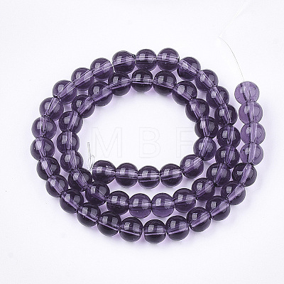 Glass Beads Strands GR6mm06Y-1