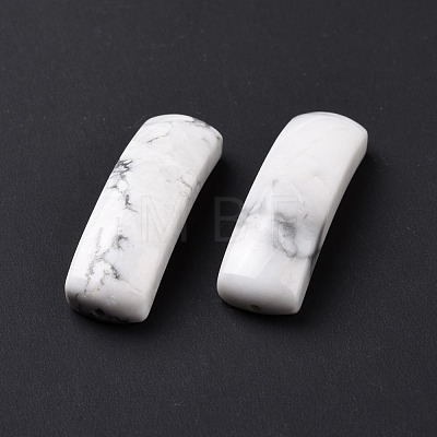 Natural Howlite Connector Charms G-D460-02M-1