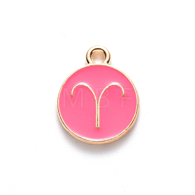 Alloy Enamel Pendants ENAM-S124-01B-03A-1